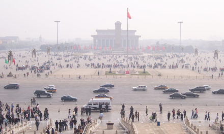 That was then this now: Crowds in China.